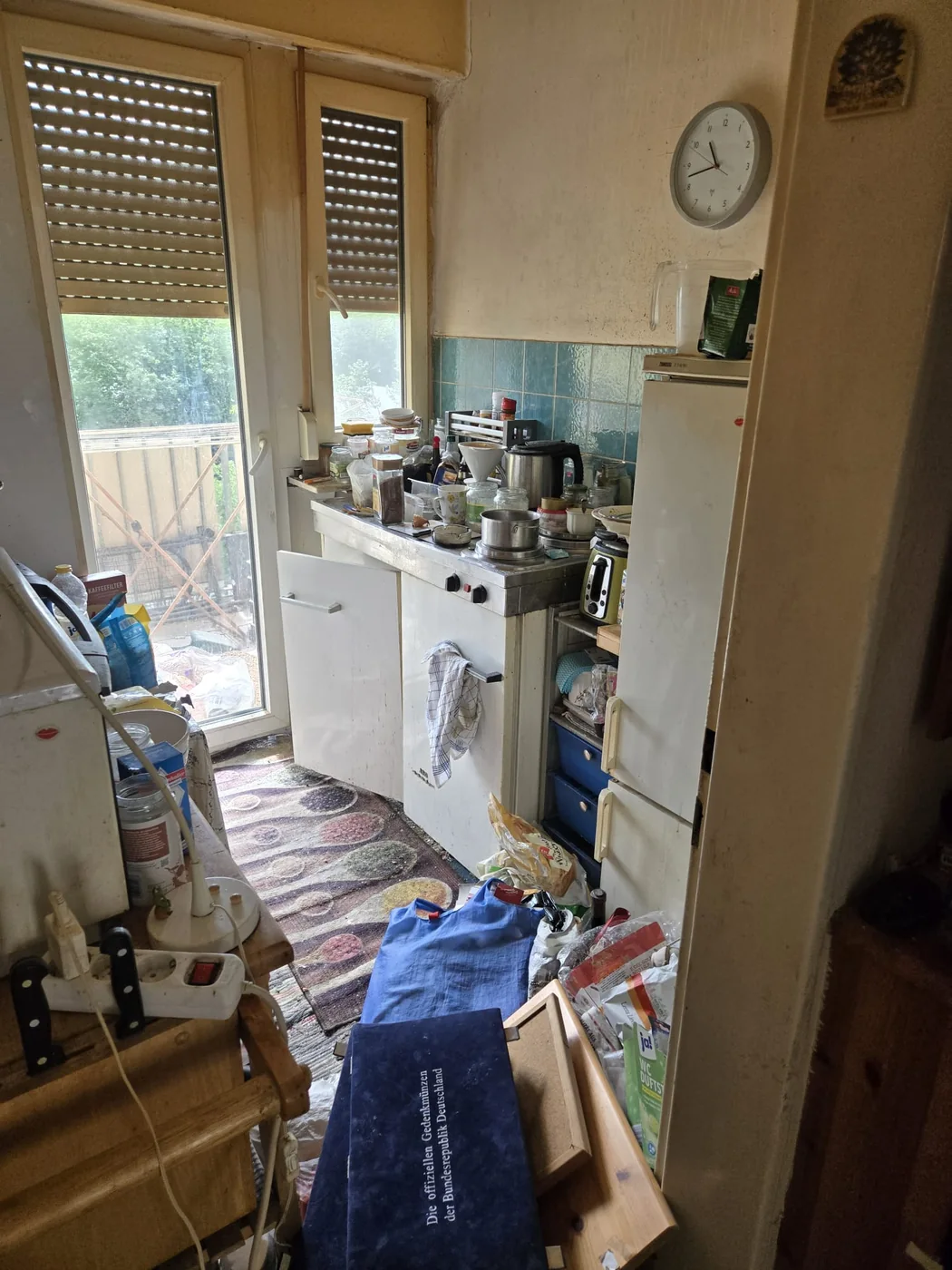 Küche vor der Räumung